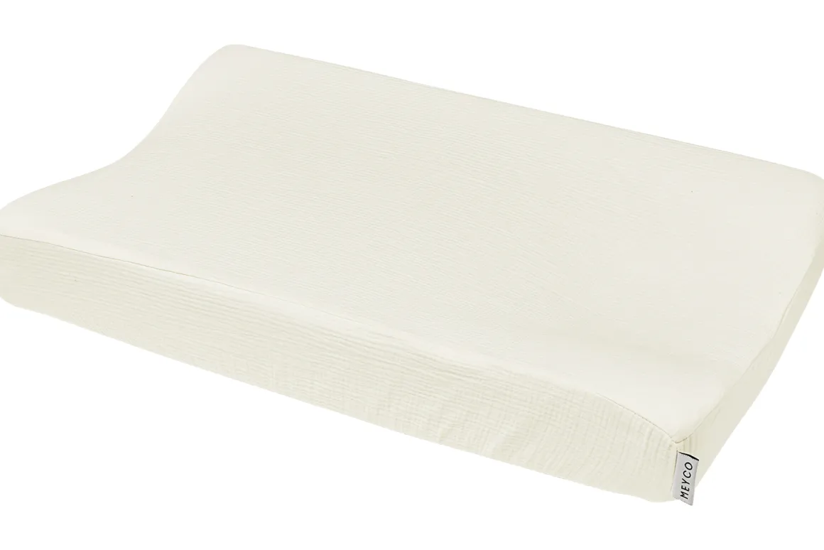 Meyco Baby Uni Aankleedkussenhoes Pre-Washed Hydrofiel Natural 50x70cm