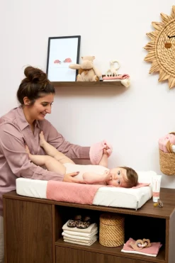 Meyco Baby Uni Aankleedkussenhoes Pre-Washed Hydrofiel Natural 50x70cm