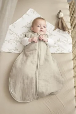 Meyco Baby Uni Baby Slaapzak Gevoerd Pre-Washed Hydrofiel Sand 90cm