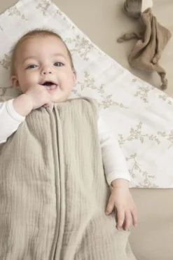 Meyco Baby Uni Baby Slaapzak Gevoerd Pre-Washed Hydrofiel Sand 70cm