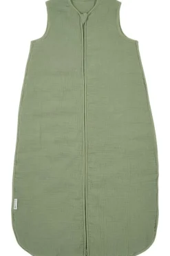 Meyco Baby Uni Baby Slaapzak Gevoerd Pre-Washed Hydrofiel Olive Green 90cm