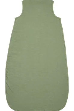 Meyco Baby Uni Baby Slaapzak Gevoerd Pre-Washed Hydrofiel Olive Green 90cm
