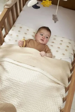 Meyco Baby Uni Ledikantlaken Hydrofiel Soft Sand - 100x150cm