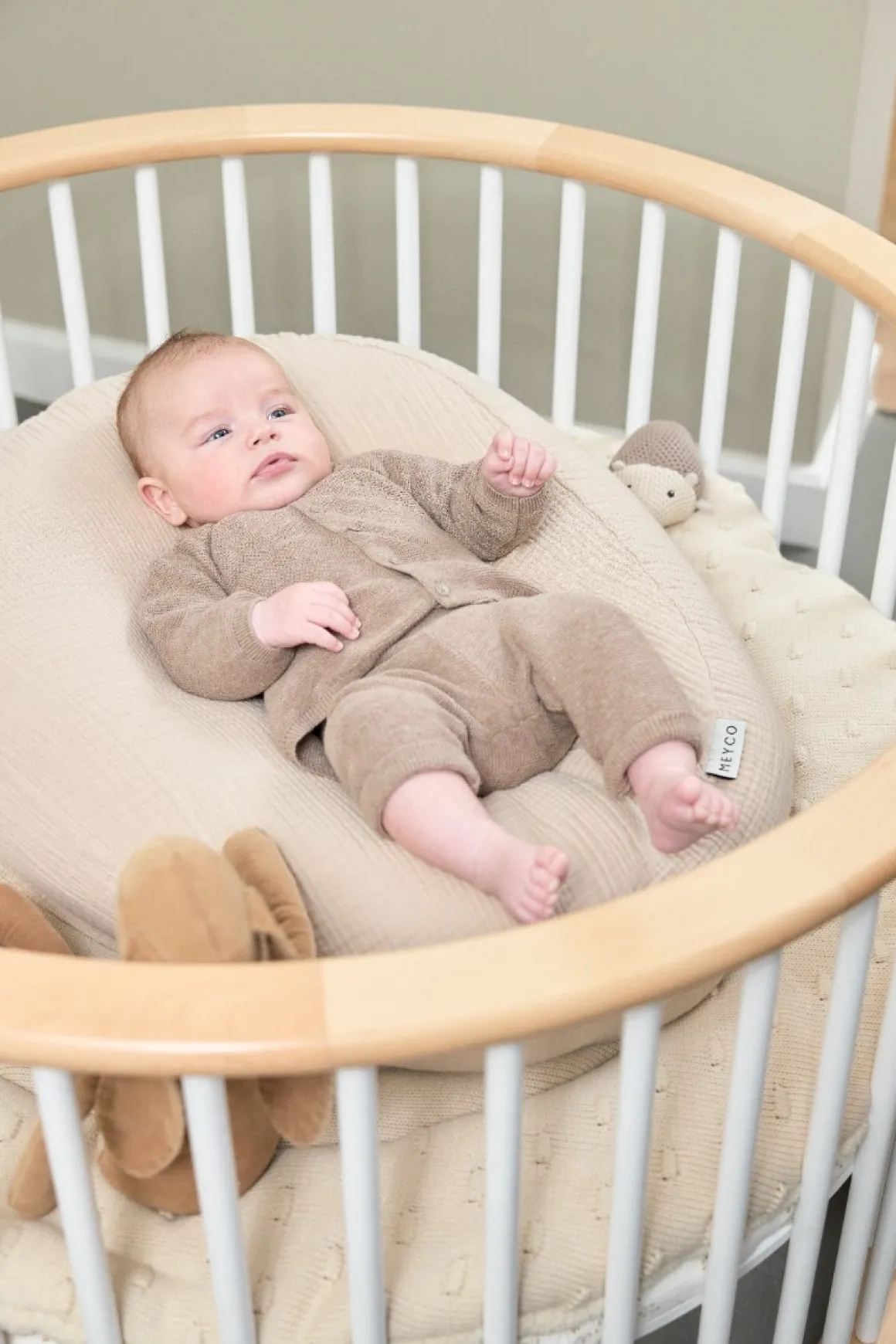 Meyco Baby Uni Relaxhoes Voor Voedingskussen Hydrofiel Sand