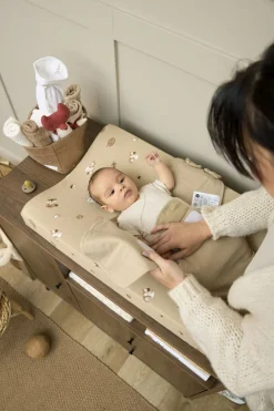 Meyco Baby Uni Swaddlemeyco Inbakerdoek Gevoerd Sand 0-3 Maanden