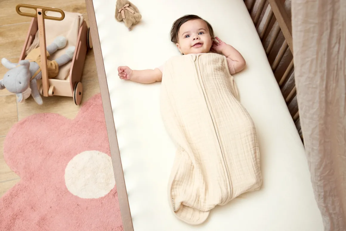 Meyco Baby Uni Zomerslaapzak Hydrofiel Soft Sand 60 cm