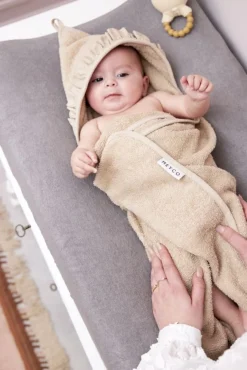 Meyco Badcape Badstof Ruffle Sand