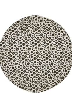 Meyco Boxkleed Rond Leopard Sand Melange