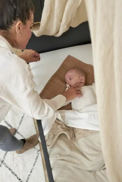 Meyco Ledikantdeken Knit Basic Fleece Sand Melange 100 x 150 cm