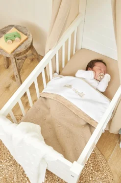 Meyco Ledikantdeken Mini Knots Sand 100 x 150 cm