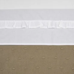 Meyco Ledikantlaken Ruffle White 100 x 150 cm