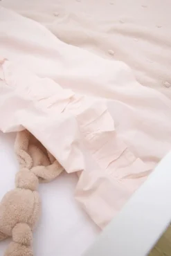 Meyco Ledikantlaken Ruffle Soft Pink 100 x 150 cm