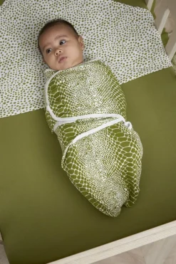 Meyco Swaddle Inbakerdoek Snake Avocado 0 tot 3 Maanden
