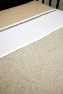 Meyco Wiegdeken Knit Basic Sand Melange 75x100 cm