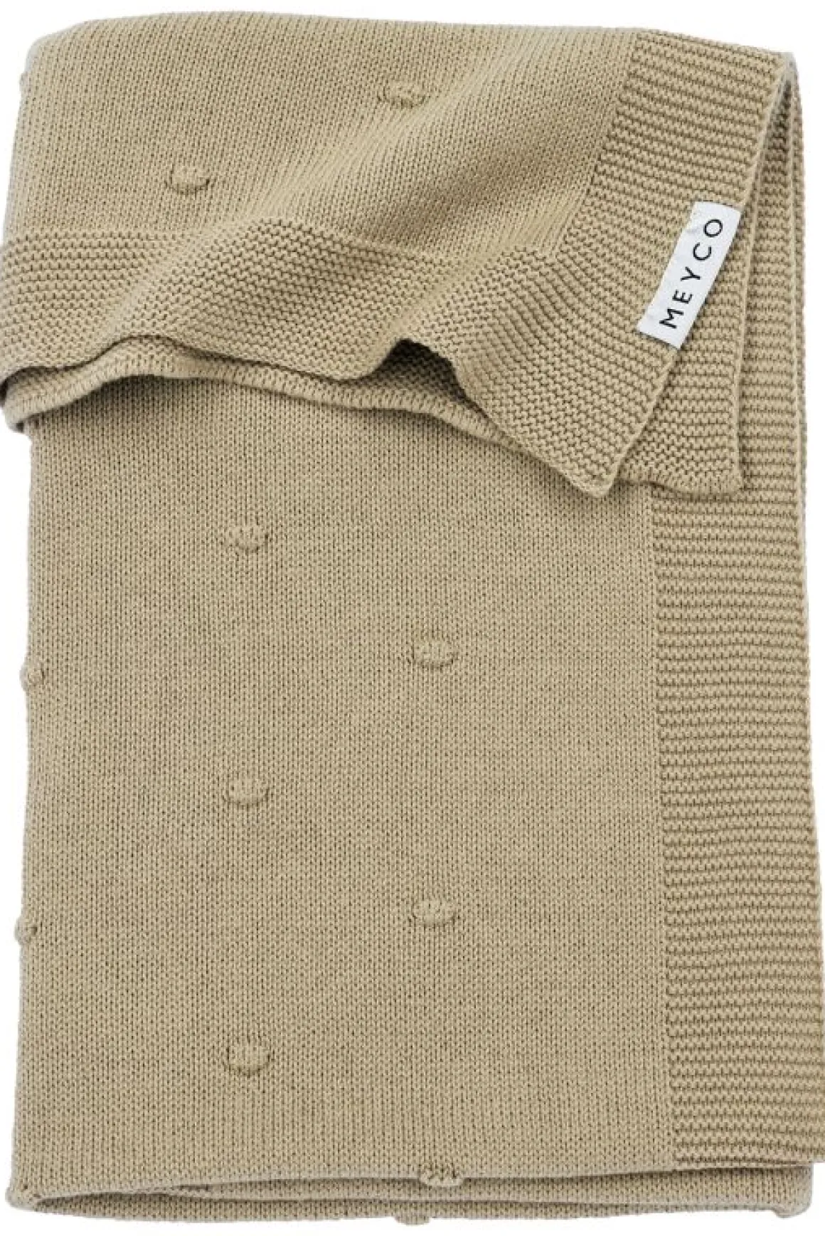Meyco Wiegdeken Mini Knots Sand 75x100cm