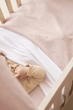 Meyco Wiegdeken Mini Knots Soft Pink 75x100cm
