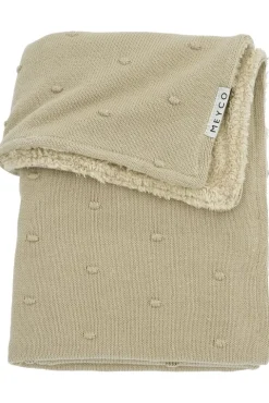 Meyco Wiegdeken Teddy Mini Knots Sand 75x100cm