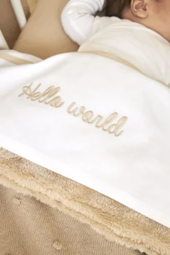 Meyco Wiegdeken Teddy Mini Knots Sand 75x100cm