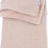 Meyco Wiegdeken Teddy Mini Knots Soft Pink 75x100cm