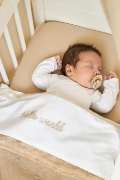 Meyco Wieglaken Hello World Sand 75 x 100 cm