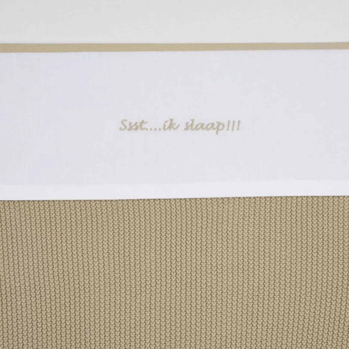 Meyco Wieglaken Ssst... Ik Slaap!! Sand 75 x 100 cm