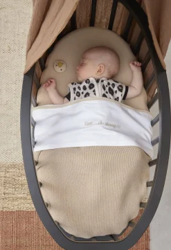 Meyco Wieglaken Ssst... Ik Slaap!! Sand 75 x 100 cm