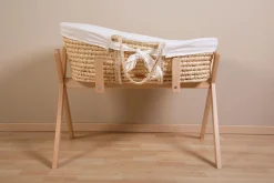 Moses Mand Naturel + Matras + Jersey Hoes Marin