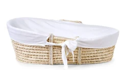 Moses Mand Naturel + Matras + Jersey Hoes Ecru