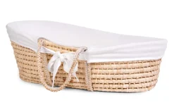 Moses Mand Naturel + Matras + Jersey Hoes Ecru