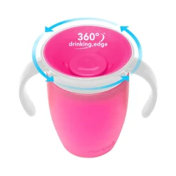 Munchkin Miracle 360° Oefenbeker Roze
