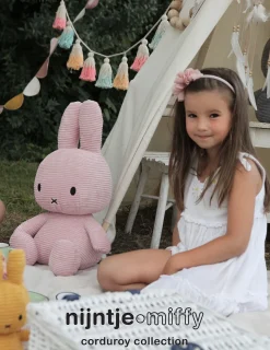 Nijntje Knuffel Corduroy Pink 50 cm