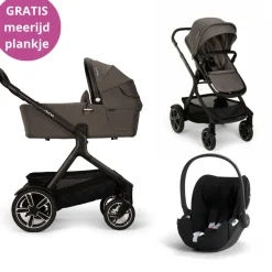 Nuna Kinderwagen 3 in 1 DEMI™ next Thunder + Autostoel Cloud T I Size