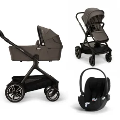 Nuna Kinderwagen 3 in 1 DEMI™ next Thunder + Autostoel Cloud T I Size