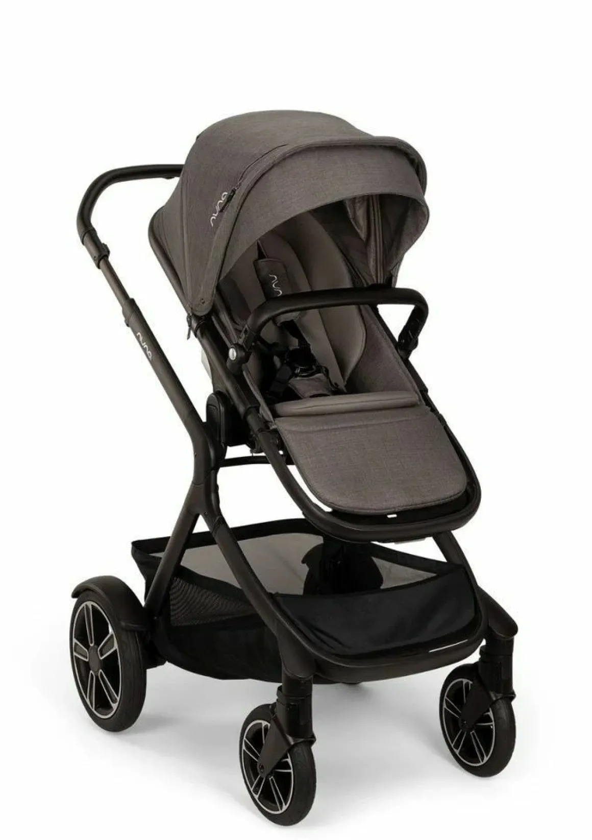 Nuna Kinderwagen 3 in 1 DEMI™ next Thunder + Autostoel Cloud T I Size + Cybex Draaibare Base T