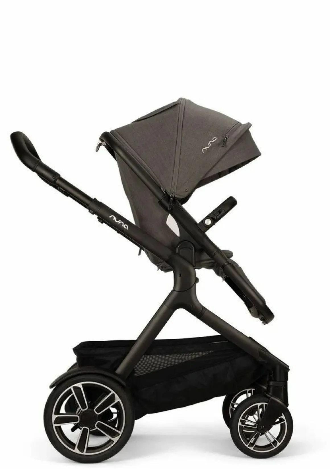 Nuna Kinderwagen 3 in 1 DEMI™ next Thunder + Autostoel Cloud T I Size + Cybex Draaibare Base T