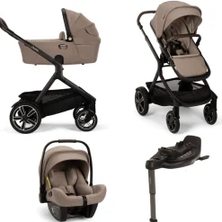 Nuna Kinderwagen 3 in 1 DEMI™ next Cedar + Autostoel PIPA™ next + Nuna Base CURV