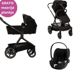 Nuna Kinderwagen 3 in 1 DEMI™ next Caviar + Autostoel Cloud T I Size