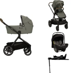 Nuna Kinderwagen 3 in 1 DEMI™ next Pine + Autostoel PIPA™ next + Nuna 360° base
