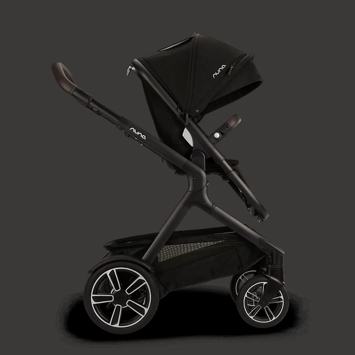 Nuna Kinderwagen 3 in 1 DEMI™ next Caviar + Autostoel Cloud T I Size + Cybex Draaibare Base T