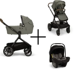 Nuna Kinderwagen 3 in 1 DEMI™ next Pine + Autostoel PIPA™ next