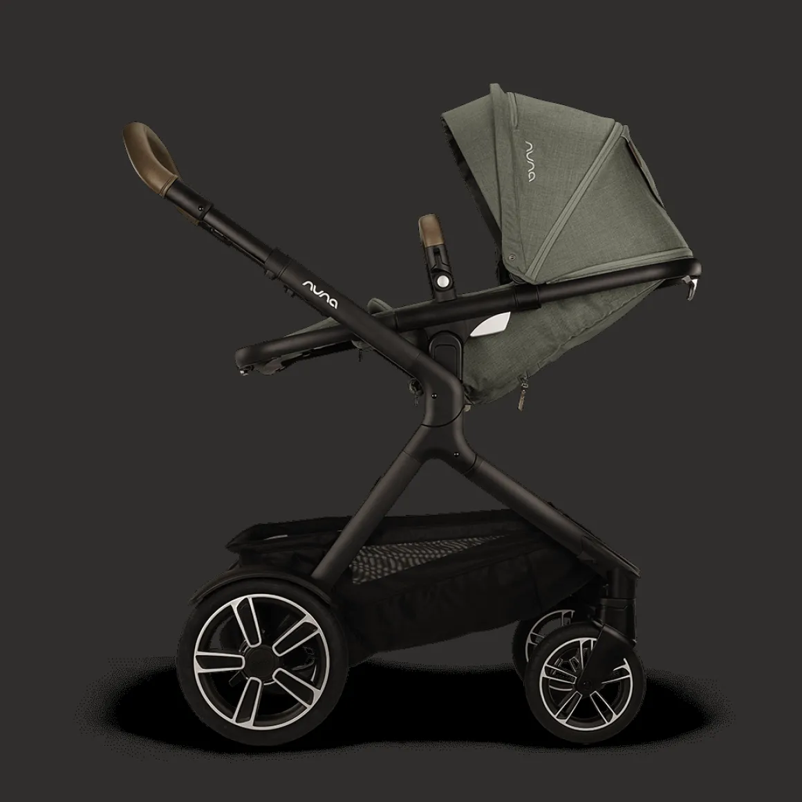 Nuna Kinderwagen 3 in 1 DEMI™ next Pine + Autostoel PIPA™ next