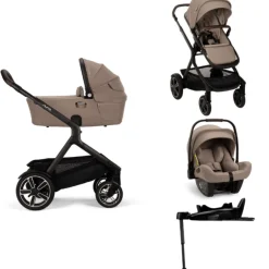Nuna Kinderwagen 4 in 1 DEMI™ next Cedar + Autostoel PIPA™ next + Nuna 360° base