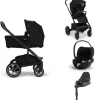 Nuna Kinderwagen 3 in 1 MIXX™ next Caviar + Autostoel Cloud T I Size + Cybex Draaibare Base T