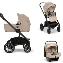 Nuna Kinderwagen 3 in 1 MIXX™ Next Biscotti + Autostoel PIPA™ Next