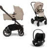 Nuna Kinderwagen 3 in 1 MIXX™ Next Biscotti + Autostoel Cloud T I Size