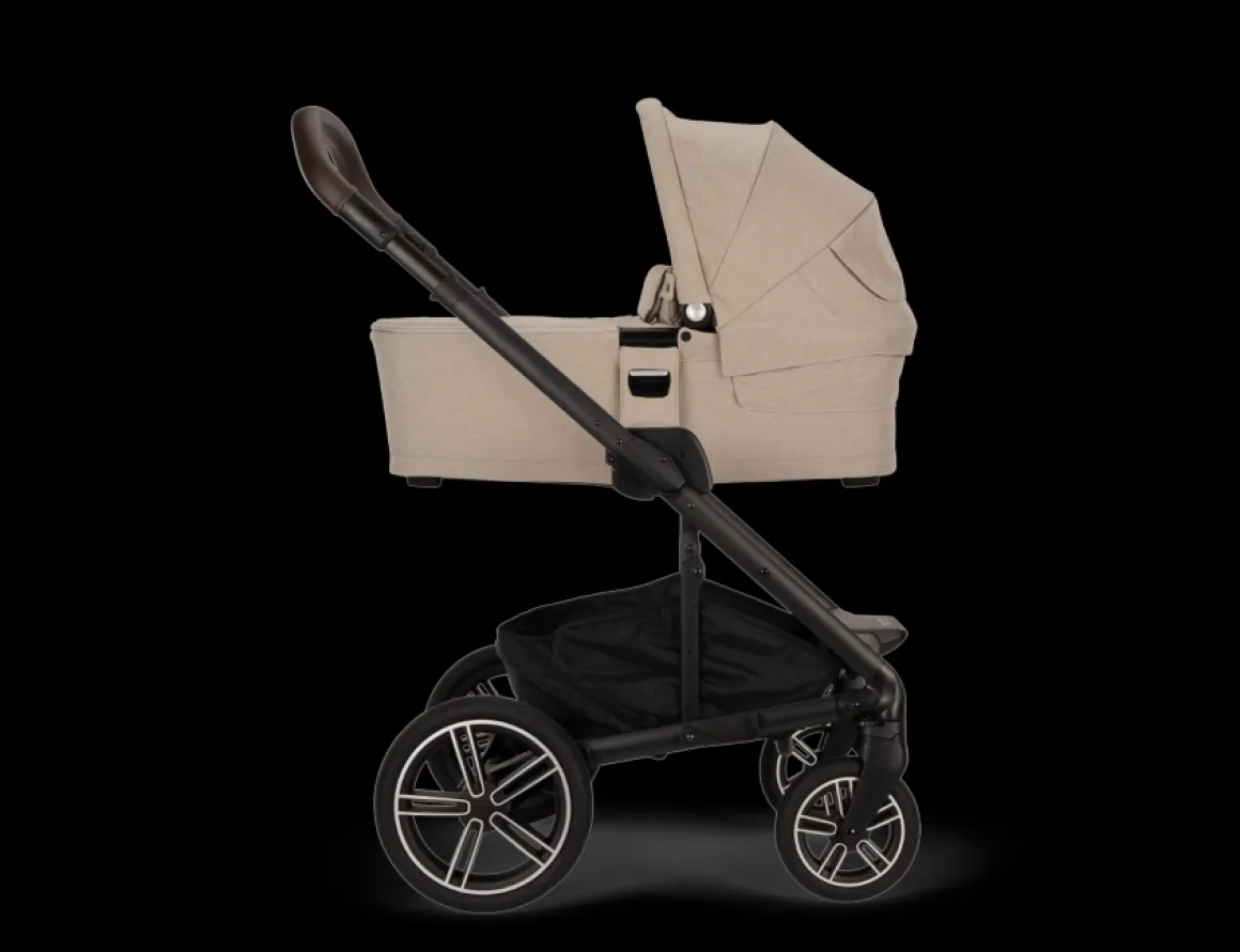 Nuna Kinderwagen 3 in 1 MIXX™ Next Biscotti + Autostoel Cloud T I Size + Cybex Draaibare Base T