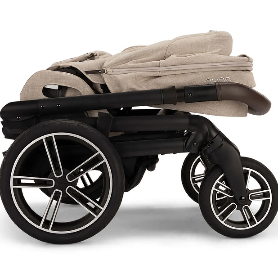 Nuna Kinderwagen 3 in 1 MIXX™ Next Biscotti + Autostoel Cloud T I Size + Cybex Draaibare Base T