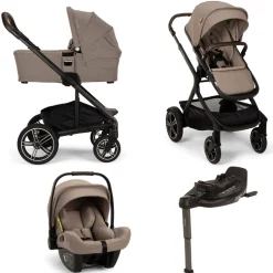 Nuna Kinderwagen 3 in 1 MIXX™ next Cedar + Autostoel PIPA™ next + Nuna Base CURV