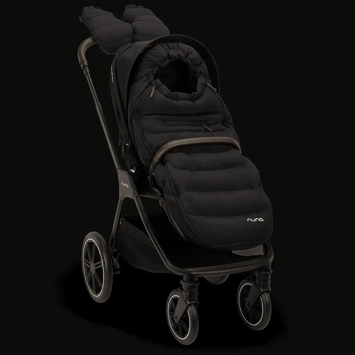 Nuna TRIV™ lx Kinderwagen 3 in 1 Caviar + Autostoel PIPA™ next + Isofix 360° Base Next