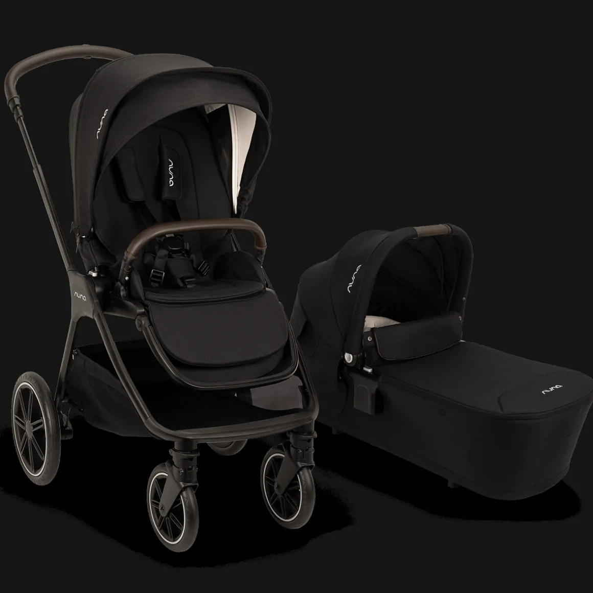 Nuna TRIV™ lx Kinderwagen 3 in 1 Caviar + Autostoel PIPA™ next + Isofix 360° Base Next
